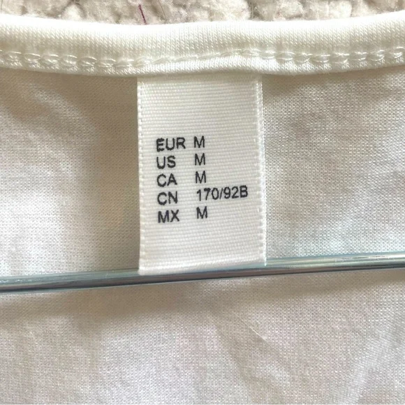 SHEIN white cropped long sleeve- never worn! - Picture 3 of 3